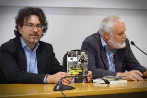L'Autore con Marco Tullio Giordana in occasione della presentazione del libro "Marco Tullio Giordana Una poetica civile in forma di cinema" (Rubbettino)