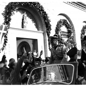 Benito Mussolini in visita a Treviso