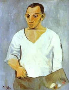 "Autoritratto con tavolozza", Pablo Picasso (1906)