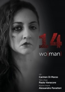 Locandina dello spettacolo "14 Wo(man)" di Paolo Vanacore
