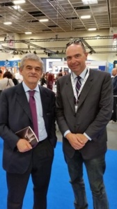 Marco Severini con il governatore Chiamparino al Salone del Libro di Torino, 2015 (Per gentile concessione del Professor Marco Severini)